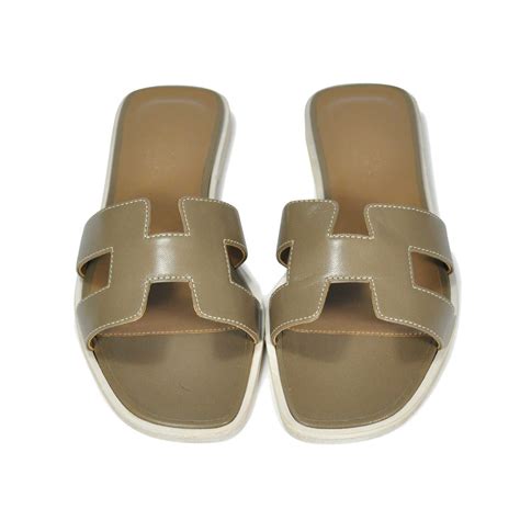 second hand hermes oran sandals